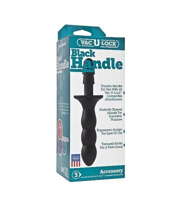 VAC U LOCK PLUG ANAL BLACK HANDLE