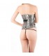 INTIMAX CORSET GREY FLOWER GRIS