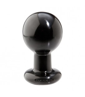 ROUND BUTT PLUG - LARGE - NEGRO