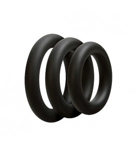 C-RING KIT 3 ANILLOS PARA EL PENE NEGRO