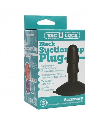 SUCTION CUP PLUG NEGRO