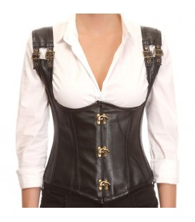 UNDERBUST PIRATES NEGRO