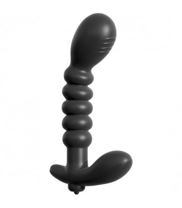 PLUG ANAL CON VIBRADOR PARA ESTIMULAR LA PROSTATA NEGRO