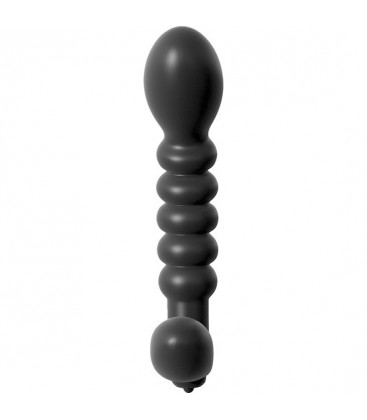 PLUG ANAL CON VIBRADOR PARA ESTIMULAR LA PROSTATA NEGRO