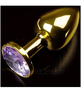 PLUG ANAL JEWELLERY SMALL GOLD BABY PURPLE