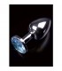 PLUG ANAL JEWELLERY SMALL PLATA AZUL