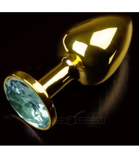 PLUG ANAL JEWELLERY SMALL ORO / ESMERALDA