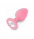 PLUG ANAL JEWELLERY DE SILICONA ROSA DIAMANTE