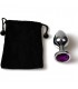 PLUG ANAL METAL PEQUENO MORADO CON BOLSA