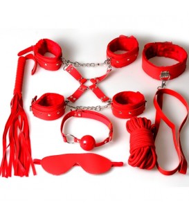 SET BONDAGE 8 PIEZAS ROJO