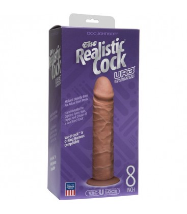 REALISTIC COCK PENE 20 CM MARRoN