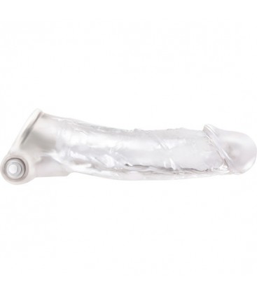 MANACONDA FUNDA PENE CON VIBRACIoN TRANSPARENTE