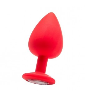 EXTRA LARGE PLUG DIAMANTE ROJO