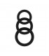 SONO N 25 SET ANILLOS PENE SILICONA NEGRO