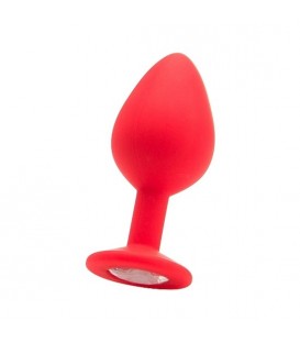 LARGE PLUG DIAMANTE ROJO