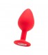 LARGE PLUG DIAMANTE ROJO