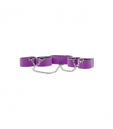 SET DE ATADURAS REVERSIBLE MORADO