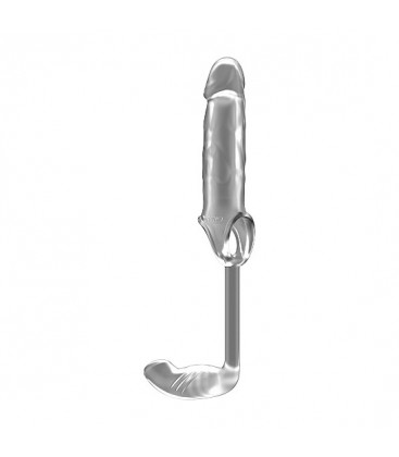 SONO N 34 EXTENSOR PARA EL PENE ELaSTICO CON PLUG TRANSPARENTE