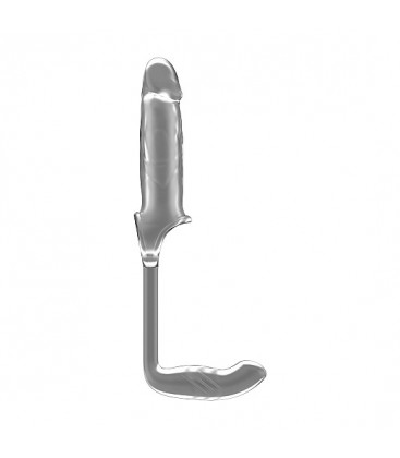 SONO N 34 EXTENSOR PARA EL PENE ELaSTICO CON PLUG TRANSPARENTE