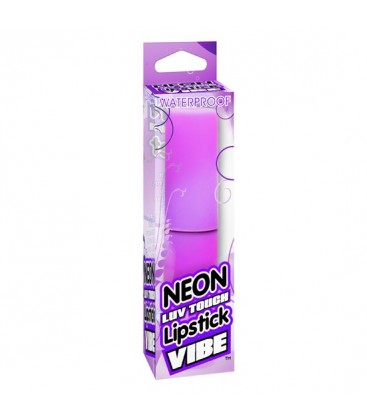 neon luv touch bala vibradora pintalabios lila