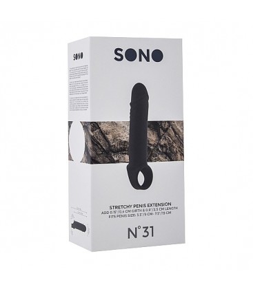 SONO N 31 EXTENSOR PARA EL PENE ELaSTICO NEGRO