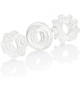 KIT DE TRES ANILLOS REVERSIBLES TRANSPARENTES