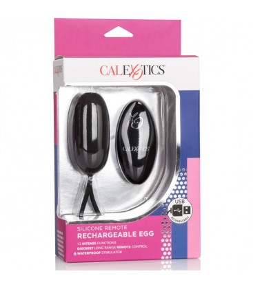 HUEVO VIBRADOR RECARGABLE NEGRO