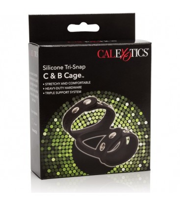 TRI SNAP CB CAGE ARNeS DE SILICONA NEGRO