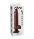 KING COCK PENE REALiSTICO VIBRADOR 255 CM MARRoN