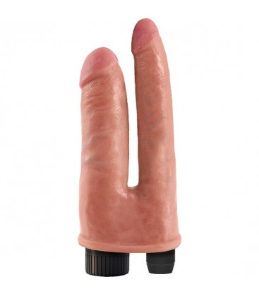 KING COCK PENE DOBLE CON VIBRADOR