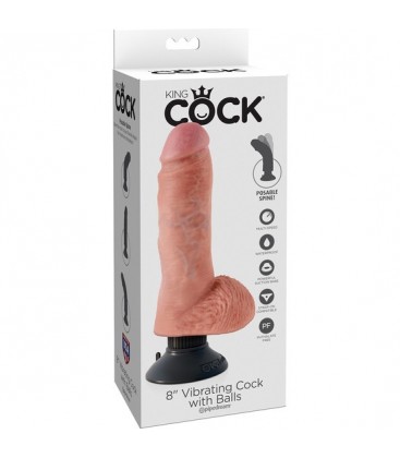 KING COCK PENE REALiSTICO VIBRADOR 20 CM