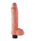 KING COCK PENE REALiSTICO VIBRADOR CON TESTiCULOS 25 CM