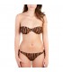 BIKINI AFRICA ZEBRA MARRON