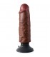 KING COCK PENE REALiSTICO VIBRADOR 15 CM MARRoN