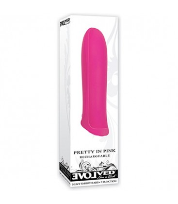 PRETTY IN VIBRADOR RECARGABLE ROSA