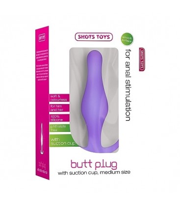 PLUG SILICONA EXTRAIBLE TALLA M MORADO