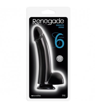 SMOOTH DONG PENE 17 CM NEGRO