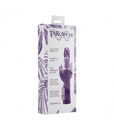 TARZAN 20 VIBRADOR RAMPANTE MORADO