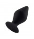 PLUG SILICONA CON BASE DE SUCCIoN GRANDE NEGRO