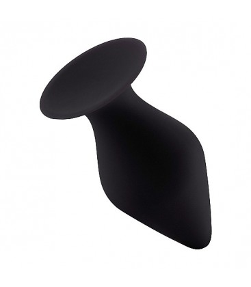 PLUG SILICONA CON BASE DE SUCCIoN GRANDE NEGRO
