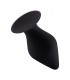 PLUG SILICONA CON BASE DE SUCCIoN GRANDE NEGRO