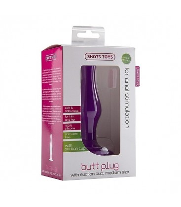 PLUG ANAL CON BASE SUCCIoN TALLA M MORADO