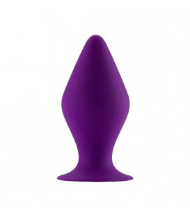 PLUG SILICONA CON BASE SUCCIÓN - MEDIANO - MORADO