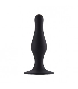 PLUG ANAL CON BASE SUCCIÓN - TALLA M - NEGRO