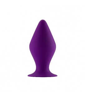 PLUG SILICONA CON BASE SUCCIÓN - PEQUEÑO - MORADO