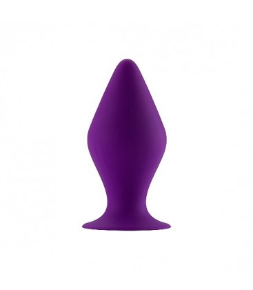 PLUG SILICONA CON BASE SUCCIoN PEQUENO MORADO