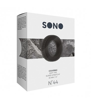 SONO No 44 ANILLO 3 CM NEGRO