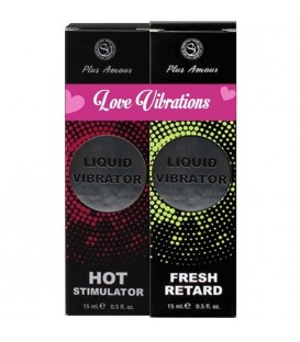 VIBRADOR LiQUIDO LOVE VIBRATIONS KIT PARA PAREJAS