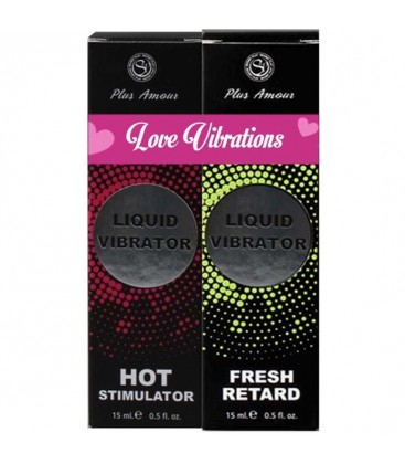 VIBRADOR LiQUIDO LOVE VIBRATIONS KIT PARA PAREJAS