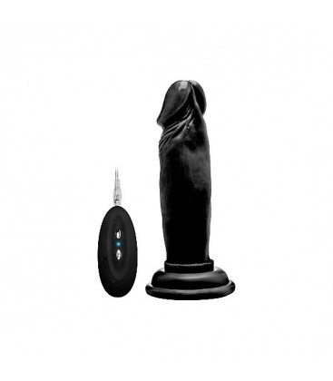 REALROCK PENE VIBRADOR 15 CM NEGRO